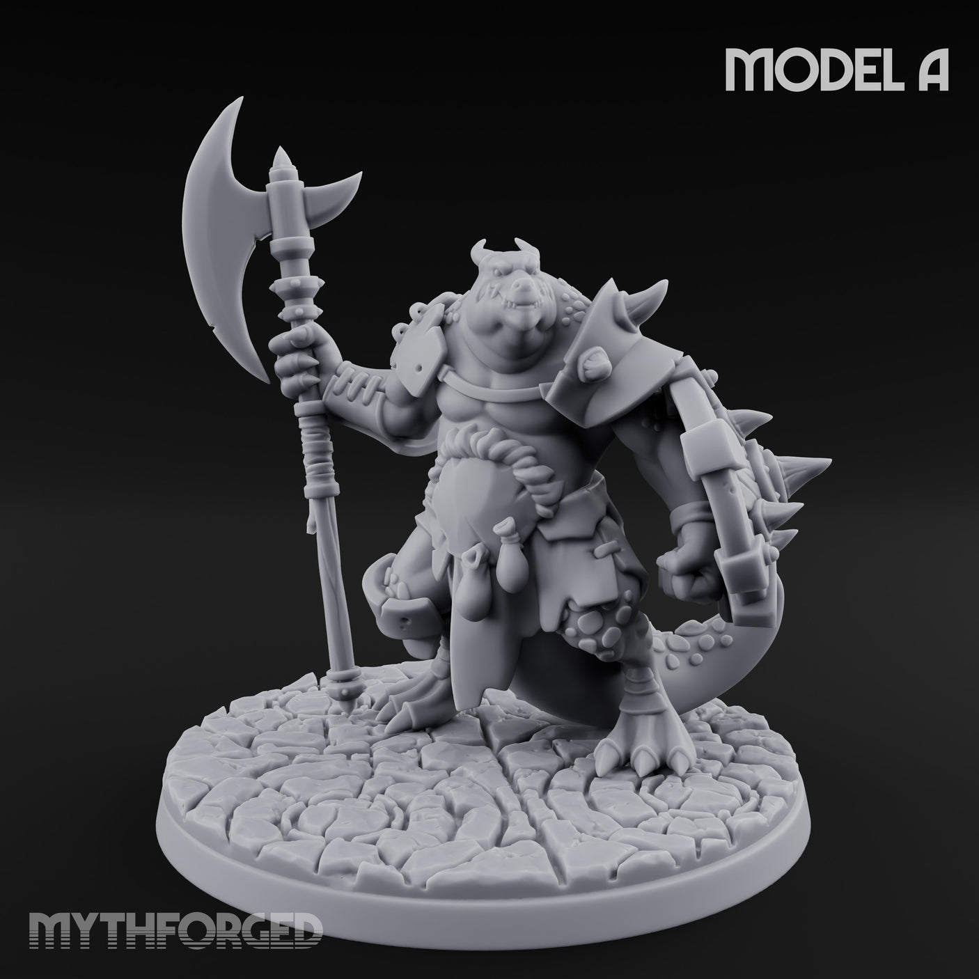 Axe Hauling Kobold Brute A Miniature for Dungeons and Dragons, Pathfinder or other TTRPGs