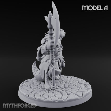 Axe Hauling Kobold Brute A Miniature for Dungeons and Dragons, Pathfinder or other TTRPGs