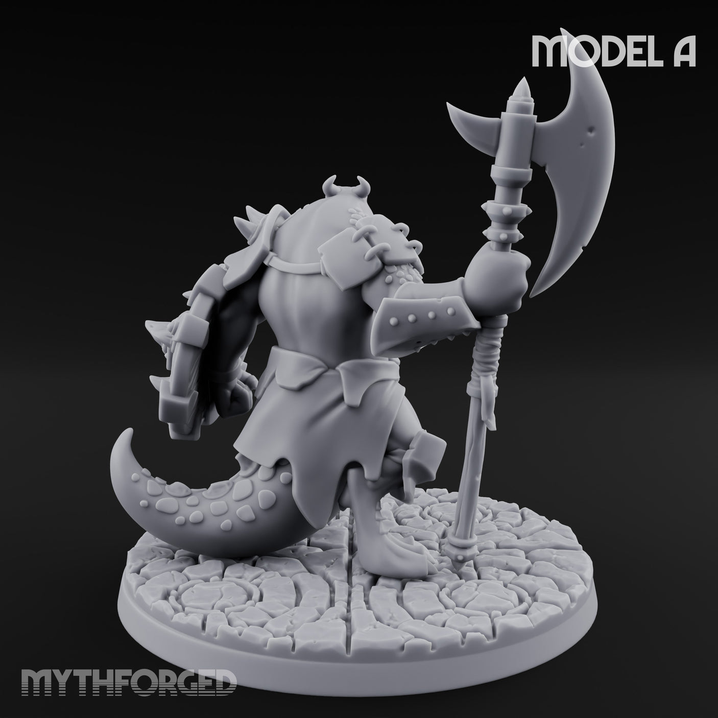 Axe Hauling Kobold Brute A Miniature for Dungeons and Dragons, Pathfinder or other TTRPGs