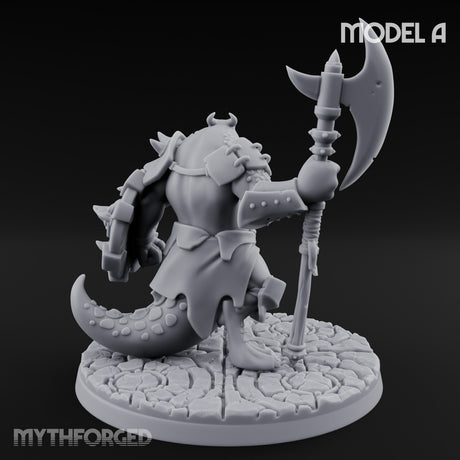 Axe Hauling Kobold Brute A Miniature for Dungeons and Dragons, Pathfinder or other TTRPGs