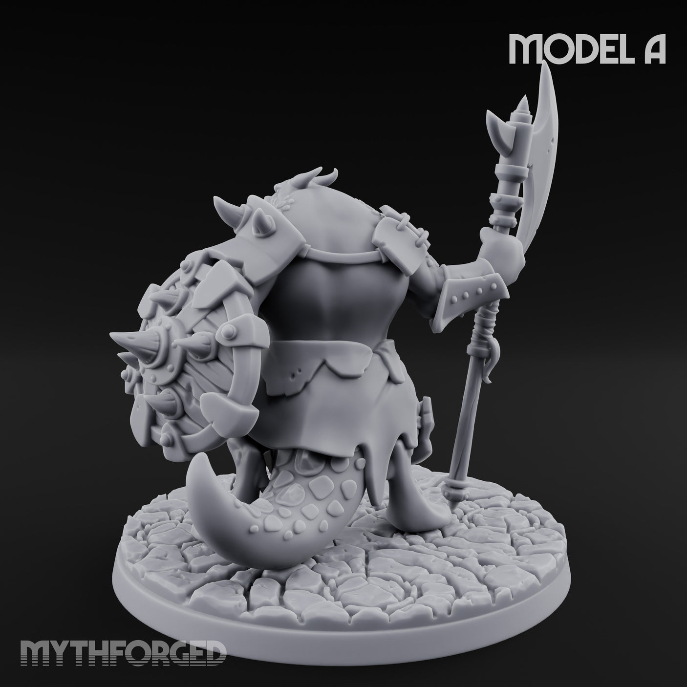 Axe Hauling Kobold Brute A Miniature for Dungeons and Dragons, Pathfinder or other TTRPGs