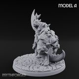 Axe Hauling Kobold Brute A Miniature for Dungeons and Dragons, Pathfinder or other TTRPGs