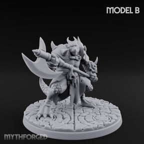 Axe Hauling Kobold Brute B Miniature for Dungeons and Dragons, Pathfinder or other TTRPGs