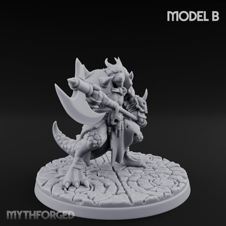 Axe Hauling Kobold Brute B Miniature for Dungeons and Dragons, Pathfinder or other TTRPGs