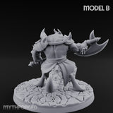 Axe Hauling Kobold Brute B Miniature for Dungeons and Dragons, Pathfinder or other TTRPGs