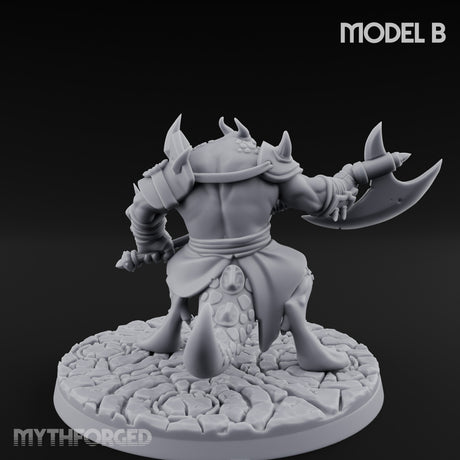 Axe Hauling Kobold Brute B Miniature for Dungeons and Dragons, Pathfinder or other TTRPGs
