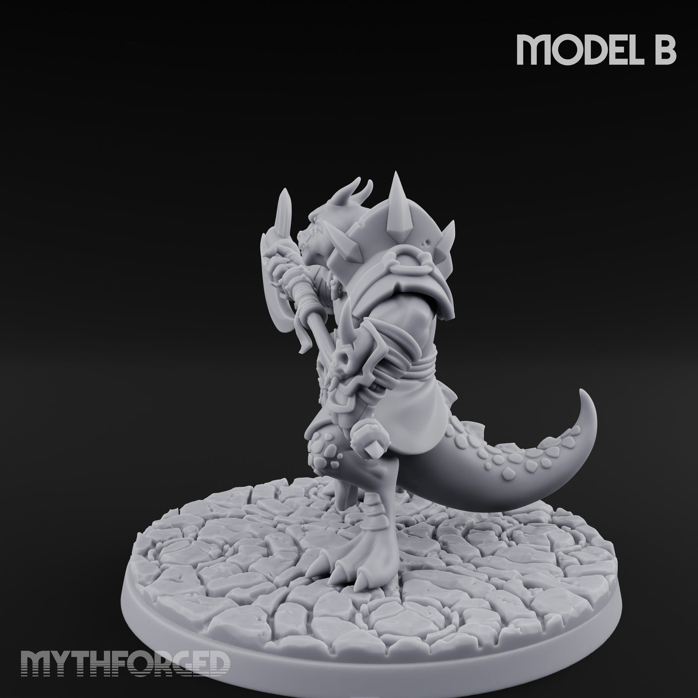 Axe Hauling Kobold Brute B Miniature for Dungeons and Dragons, Pathfinder or other TTRPGs