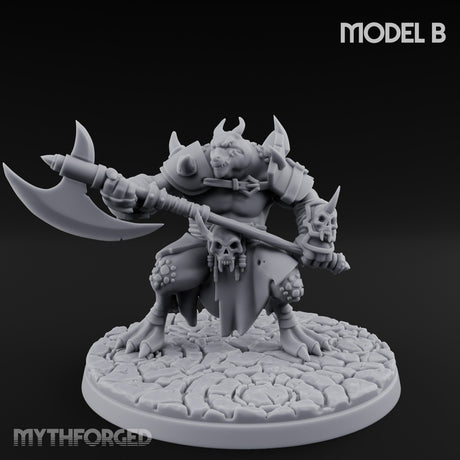 Axe Hauling Kobold Brute B Miniature for Dungeons and Dragons, Pathfinder or other TTRPGs