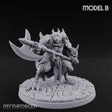 Axe Hauling Kobold Brute B Miniature for Dungeons and Dragons, Pathfinder or other TTRPGs