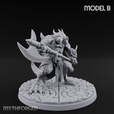 Axe Hauling Kobold Brutes Miniature for Dungeons and Dragons, Pathfinder or other TTRPGs