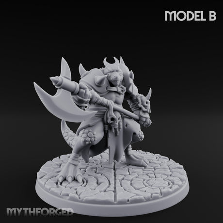 Axe Hauling Kobold Brutes Miniature for Dungeons and Dragons, Pathfinder or other TTRPGs