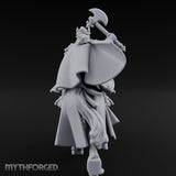 Axe Raised High Human King on Horseback Miniature for Dungeons and Dragons, Pathfinder or other TTRPGs