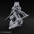 Axe Resting Braided Beard Druid Miniature for Dungeons and Dragons, Pathfinder or other TTRPGs