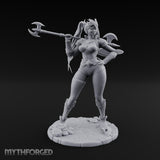 Axe Resting Confidently Human Warrior Miniature for Dungeons and Dragons, Pathfinder or other TTRPGs