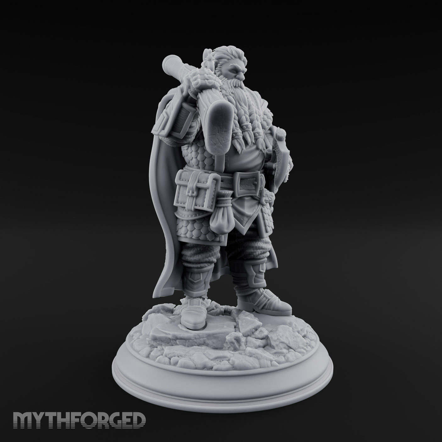 Axe Shouldering Dwarf Warrior gallery 2