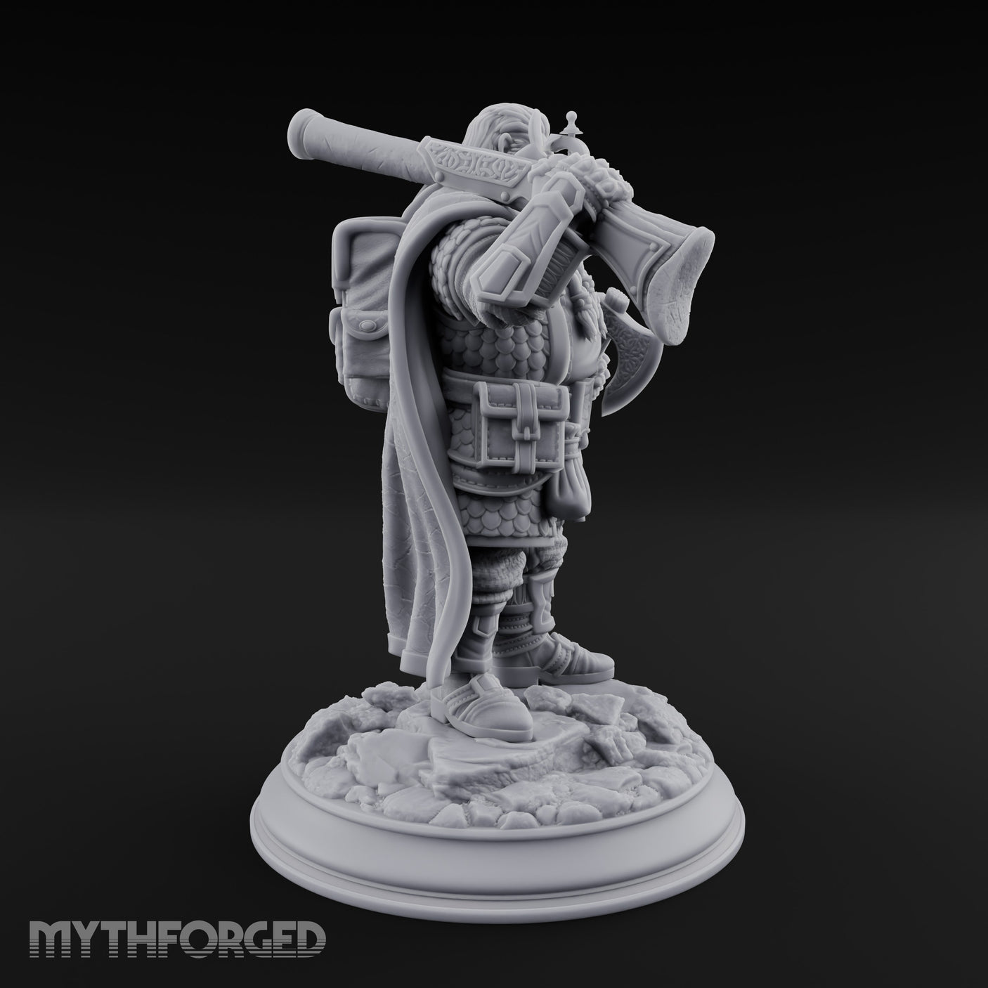 Axe Shouldering Dwarf Warrior gallery 3