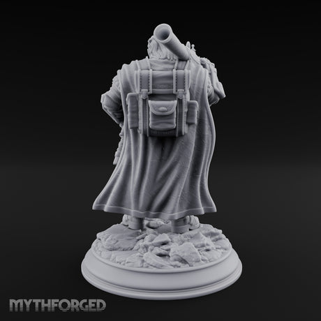 Axe Shouldering Dwarf Warrior Miniature for Dungeons and Dragons, Pathfinder or other TTRPGs