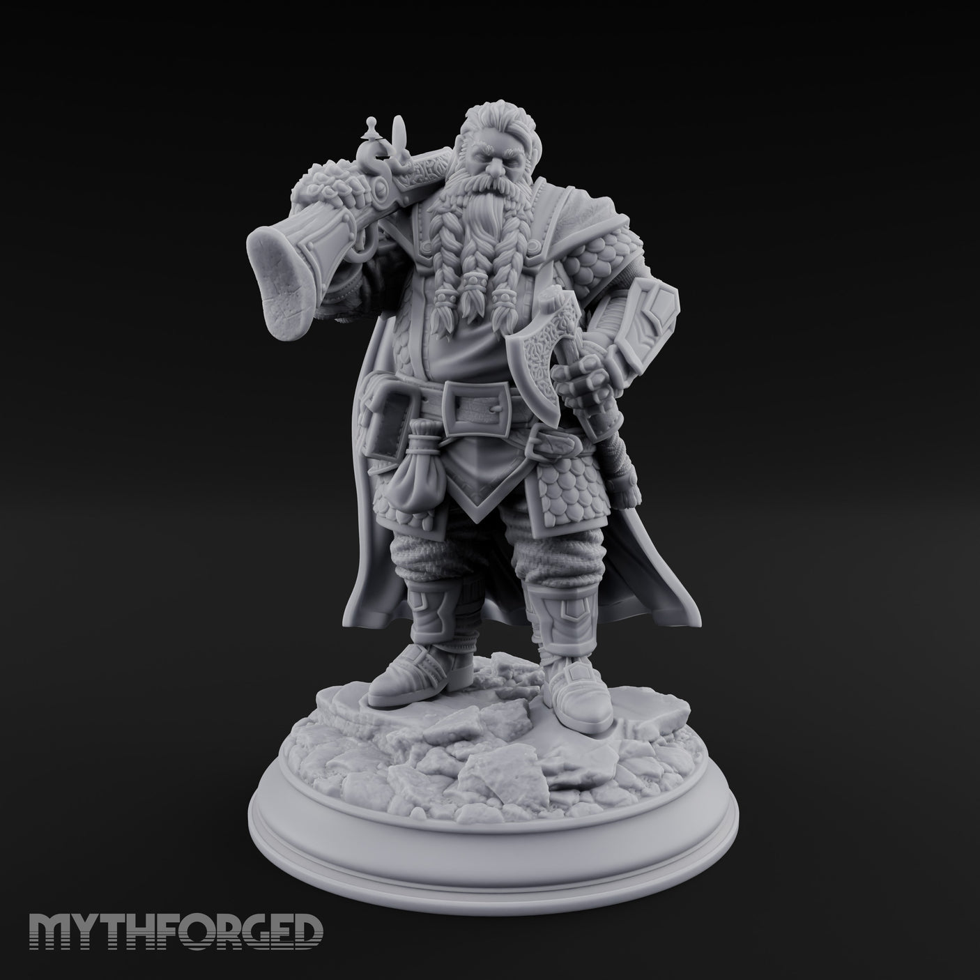Axe Shouldering Dwarf Warrior gallery 9