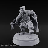 Axe Swinging Climber Miniature for Dungeons and Dragons, Pathfinder or other TTRPGs