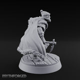 Axe Swinging Climber Miniature for Dungeons and Dragons, Pathfinder or other TTRPGs