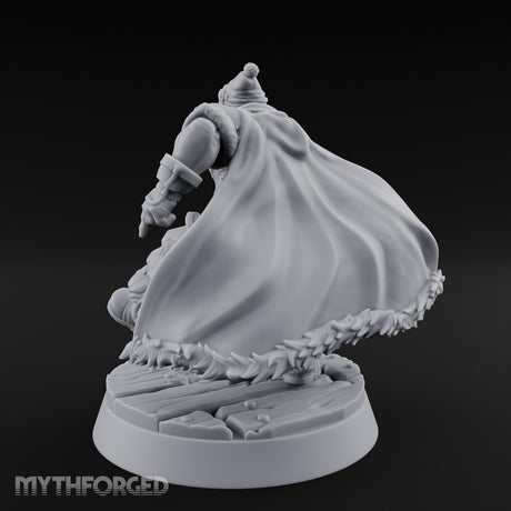 Axe Swinging Climber Miniature for Dungeons and Dragons, Pathfinder or other TTRPGs