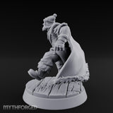 Axe Swinging Climber Miniature for Dungeons and Dragons, Pathfinder or other TTRPGs