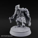 Axe Swinging Climber Miniature for Dungeons and Dragons, Pathfinder or other TTRPGs