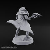 Axe Swinging Lunge Human Hunter Miniature for Dungeons and Dragons, Pathfinder or other TTRPGs