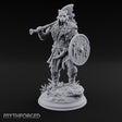 Axe Swinging Shield Bearing Cat Masked Warrior — 32mm