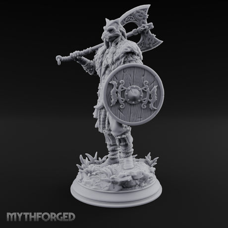 Axe Swinging Shield Bearing Cat Masked Warrior gallery 16