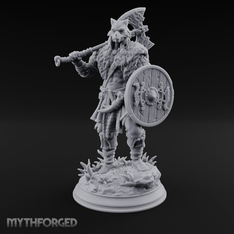 Axe Swinging Shield Bearing Cat Masked Warrior gallery 17