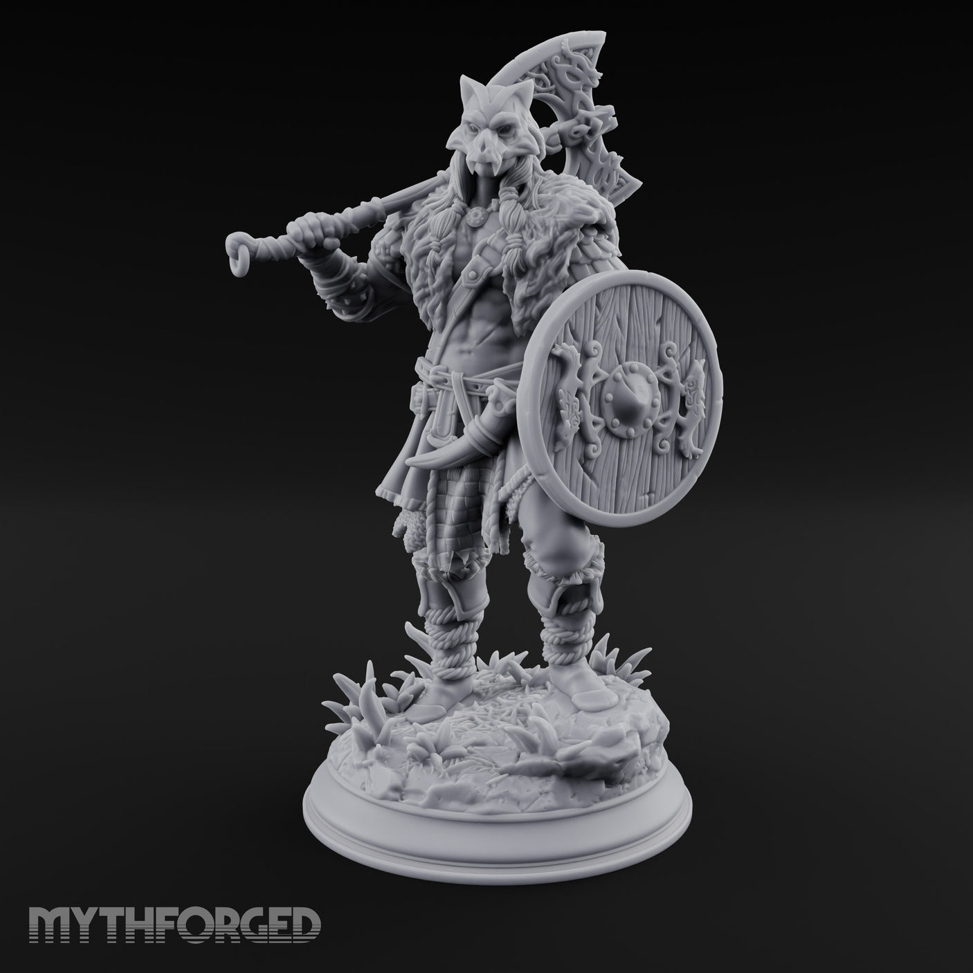Axe Swinging Shield Bearing Cat Masked Warrior gallery 18