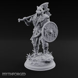 Axe Swinging Shield Bearing Cat Masked Warrior gallery 18
