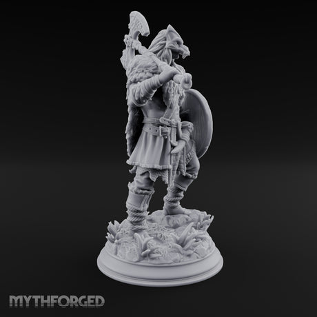 Axe Swinging Shield Bearing Cat Masked Warrior gallery 6