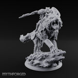 Axe Thrusting Wolf Rider — 32mm