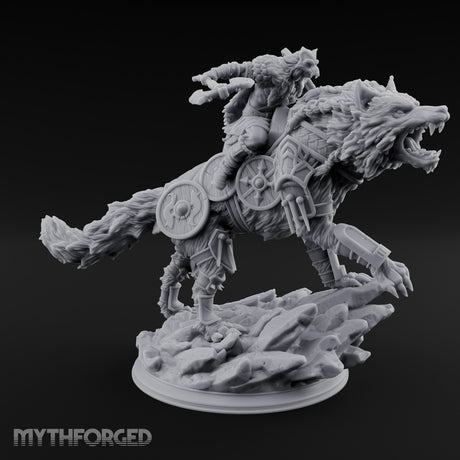 Axe Thrusting Wolf Rider gallery 4