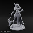 Axe Trailing Hip Cocked Human Warrior Miniature for Dungeons and Dragons, Pathfinder or other TTRPGs