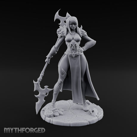 Axe Trailing Hip Cocked Human Warrior Miniature for Dungeons and Dragons, Pathfinder or other TTRPGs