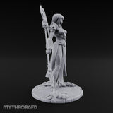 Axe Trailing Hip Cocked Human Warrior Miniature for Dungeons and Dragons, Pathfinder or other TTRPGs