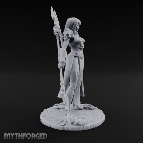 Axe Trailing Hip Cocked Human Warrior Miniature for Dungeons and Dragons, Pathfinder or other TTRPGs