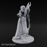 Axe Trailing Hip Cocked Human Warrior Miniature for Dungeons and Dragons, Pathfinder or other TTRPGs