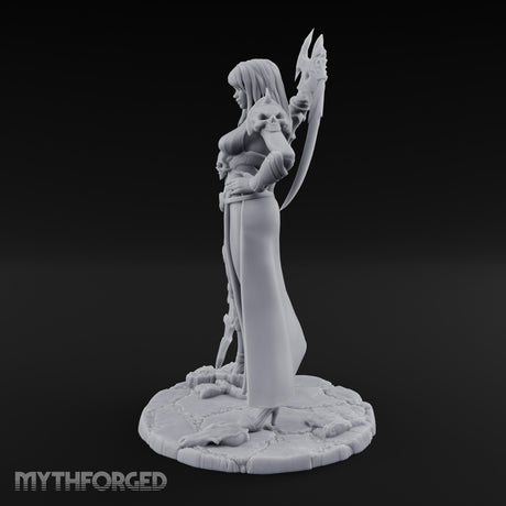 Axe Trailing Hip Cocked Human Warrior Miniature for Dungeons and Dragons, Pathfinder or other TTRPGs