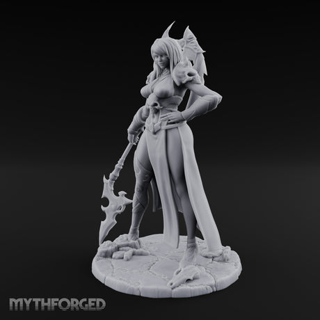 Axe Trailing Hip Cocked Human Warrior Miniature for Dungeons and Dragons, Pathfinder or other TTRPGs