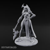 Axe Trailing Hip Cocked Human Warrior Miniature for Dungeons and Dragons, Pathfinder or other TTRPGs