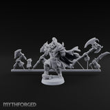 Axe Wielding Human Barbarian Miniature for Dungeons and Dragons, Pathfinder or other TTRPGs