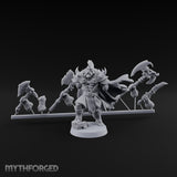 Axe Wielding Human Barbarian Miniature for Dungeons and Dragons, Pathfinder or other TTRPGs