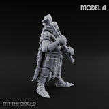 Axe Wielding Ragged Human Marauder A Miniature for Dungeons and Dragons, Pathfinder or other TTRPGs