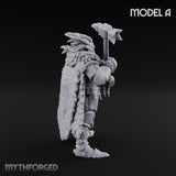 Axe Wielding Ragged Human Marauder A Miniature for Dungeons and Dragons, Pathfinder or other TTRPGs