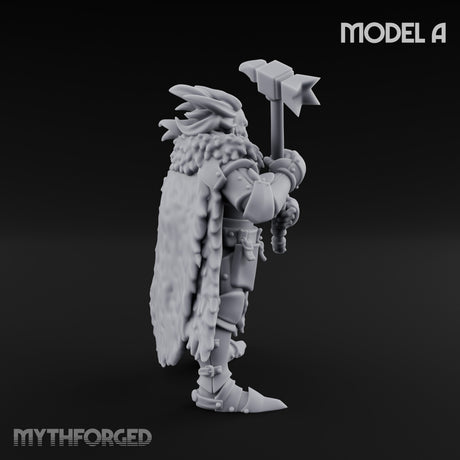 Axe Wielding Ragged Human Marauder A Miniature for Dungeons and Dragons, Pathfinder or other TTRPGs