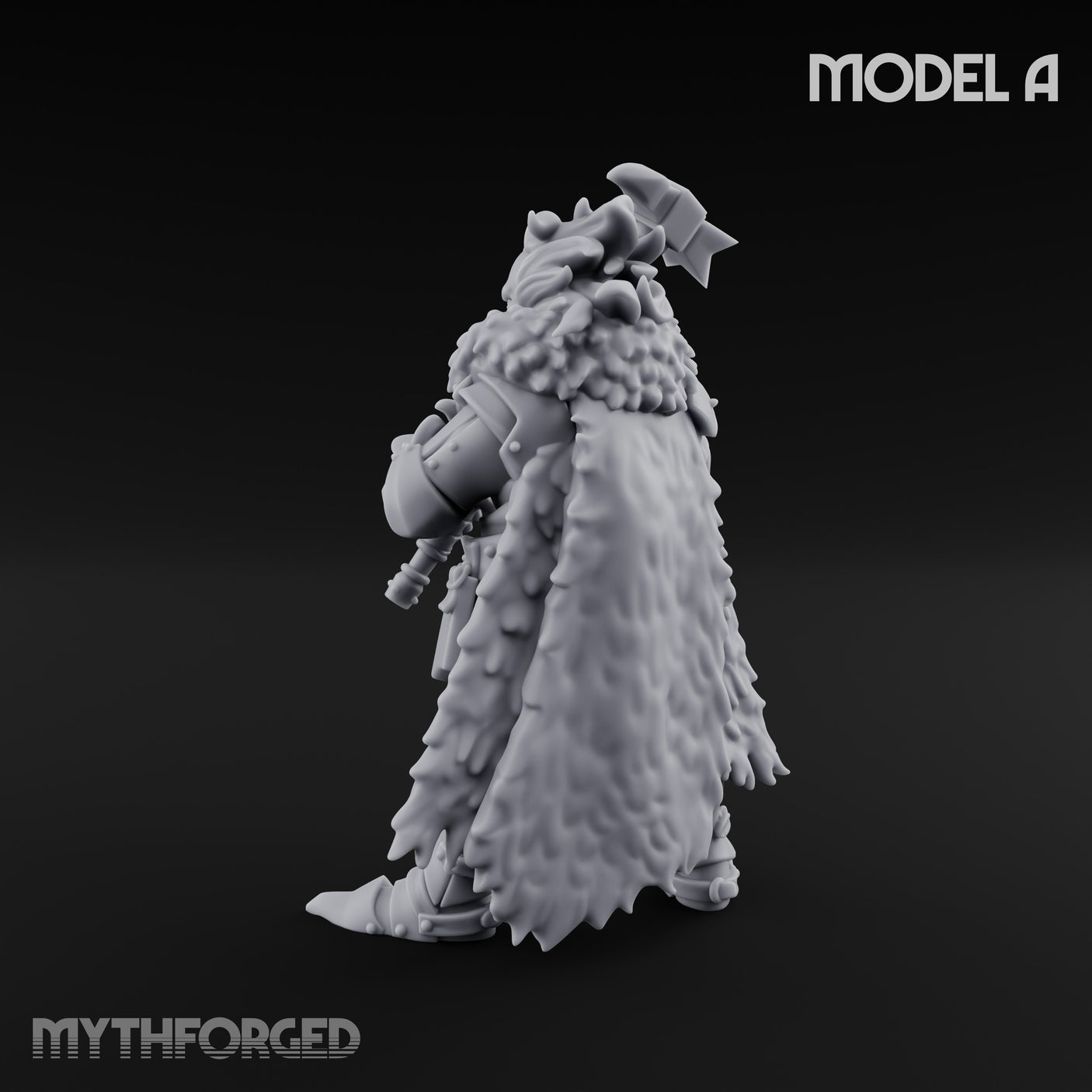 Axe Wielding Ragged Human Marauder A Miniature for Dungeons and Dragons, Pathfinder or other TTRPGs